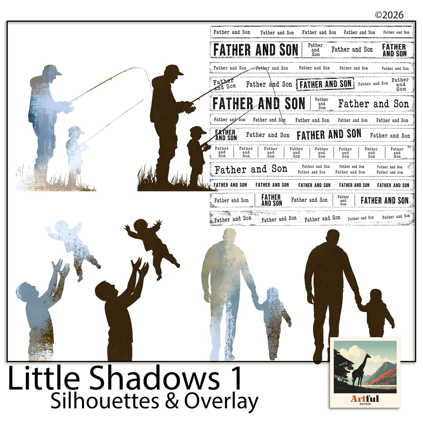 Little Shadows 1 Silhouettes & Overlay