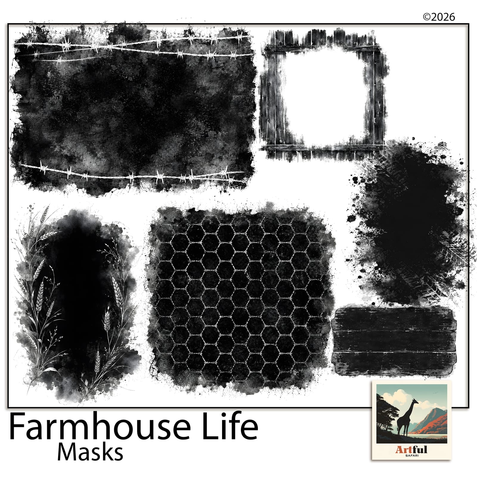 Farmhouse Life Masks