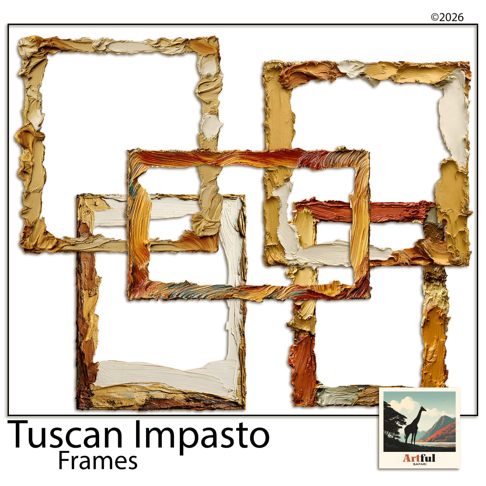 Tuscan Impasto Frames
