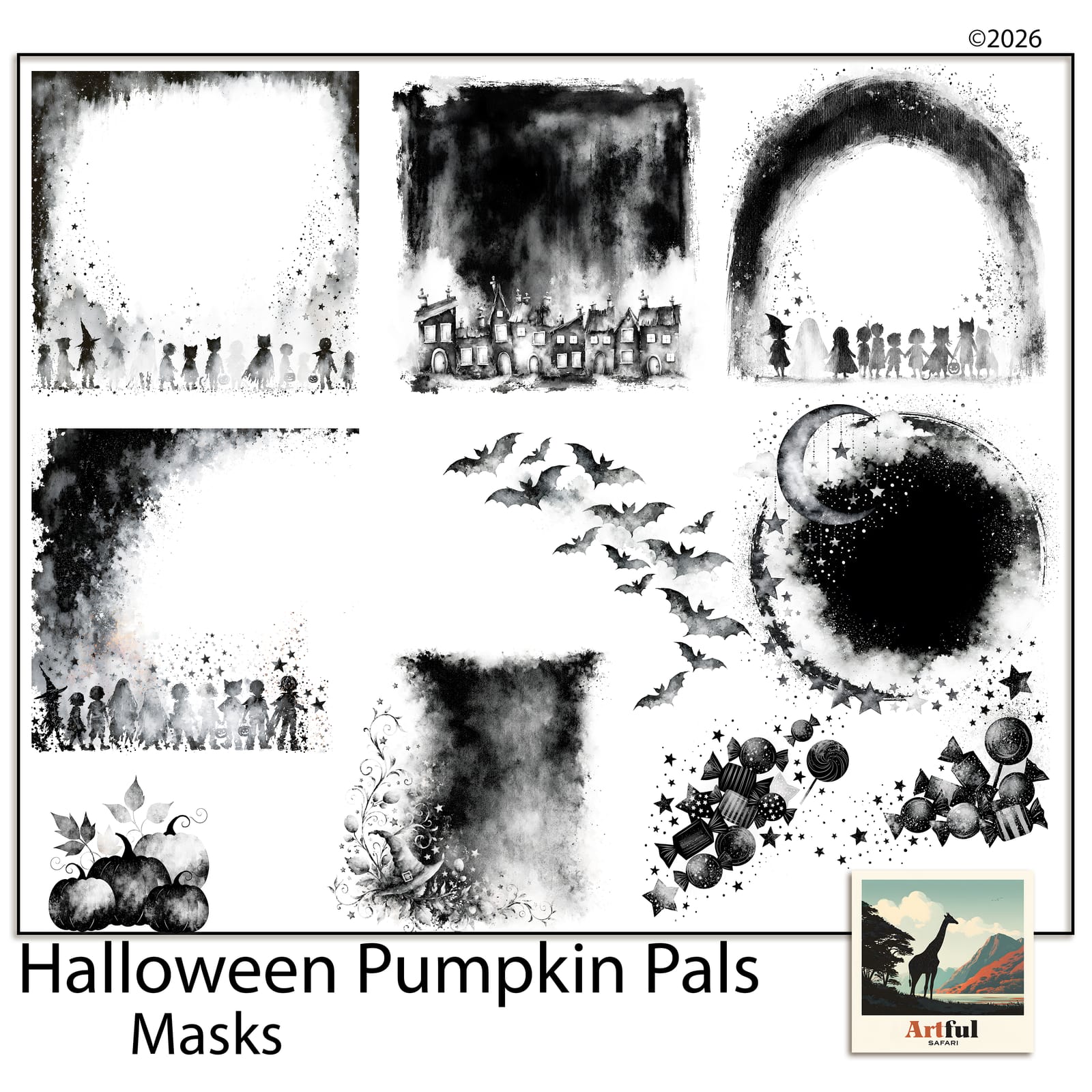 Halloween Pumpkin Pals Masks
