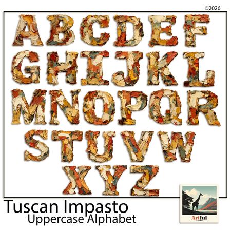 Tuscan Impasto Alphabet