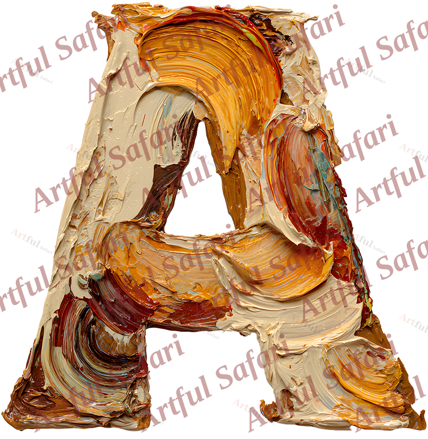 Tuscan Impasto Alphabet preview