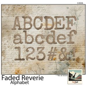 Faded Reverie Alphabet