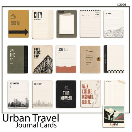 Urban Travel Journal Cards