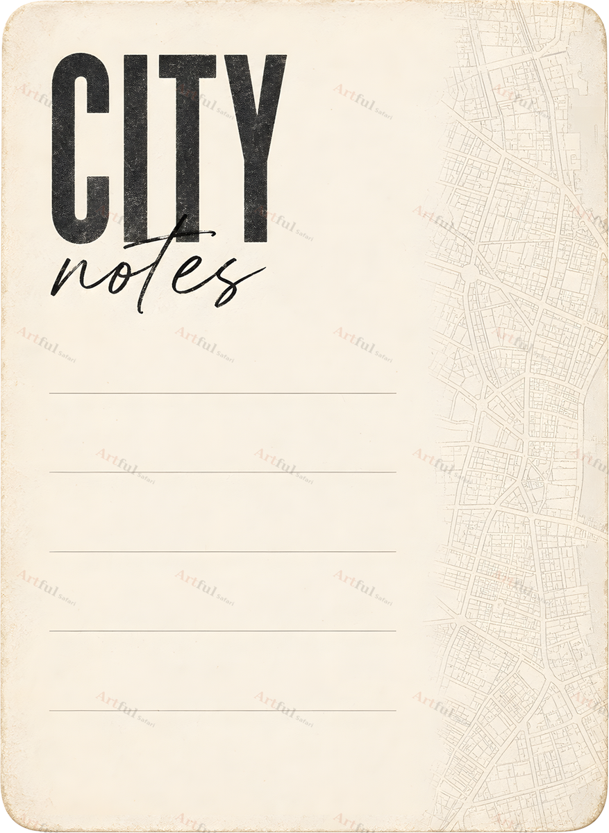 Urban Travel Journal Cards preview