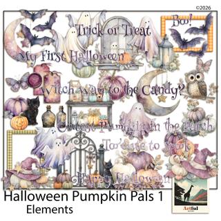 Halloween Pumpkin Pals Elements preview