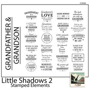 Little Shadows 2 Stamped Elements