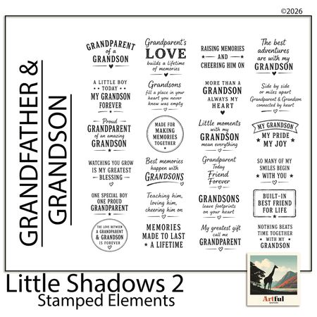 Little Shadows 2 Stamped Elements