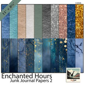 Enchanted Hours Junk Journal Papers 2