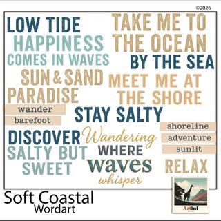 Soft Coastal Word Art preview