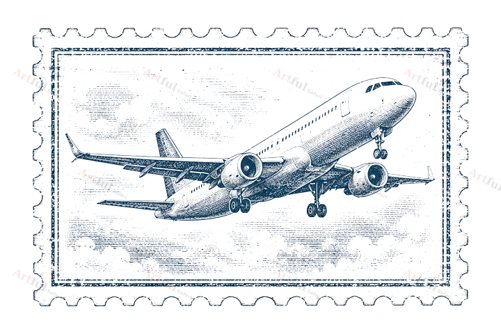 Urban Travel Modern Stamps preview
