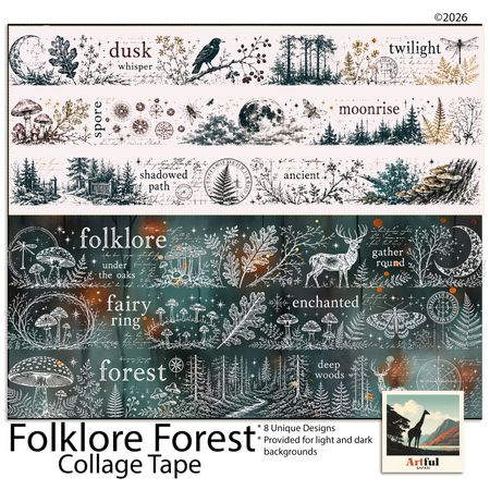 Folklore Forest Collage Tape