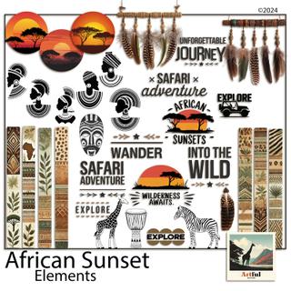 African Sunset Elements preview
