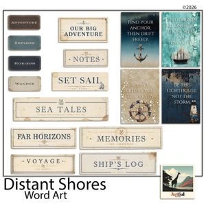Distant Shores Word Art